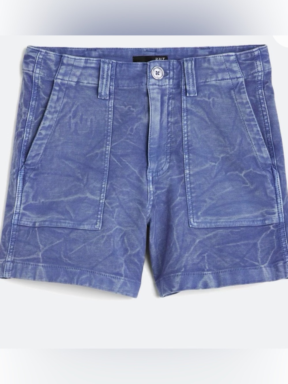 KUT from the Kloth Margo Utility Shorts Blue Size 10